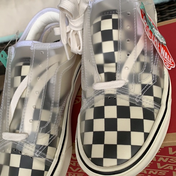 VANS COMFYCUSH SLIP-SK CHECKERBOARD BLACK/WHITE WM - Picture 10 of 13